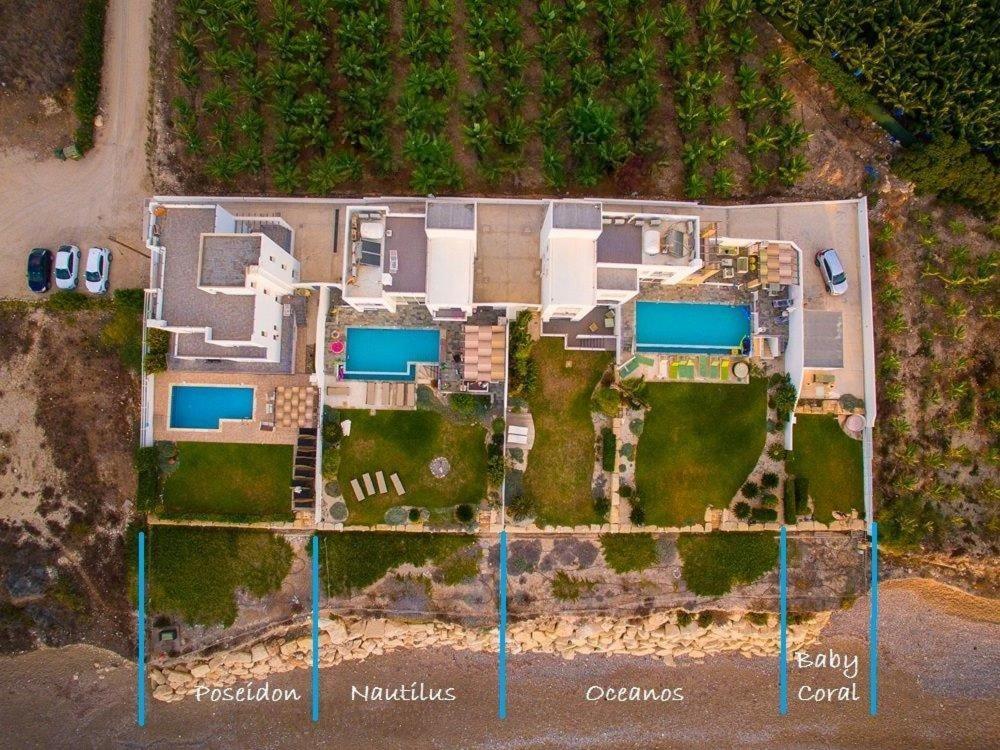Blue Coral Beach Villas Three Exclusive Villas - Poseidon - Nautilus - Oceanos - And - Baby Coral Bungalow Κόλπος των Κοραλλιών Εξωτερικό φωτογραφία